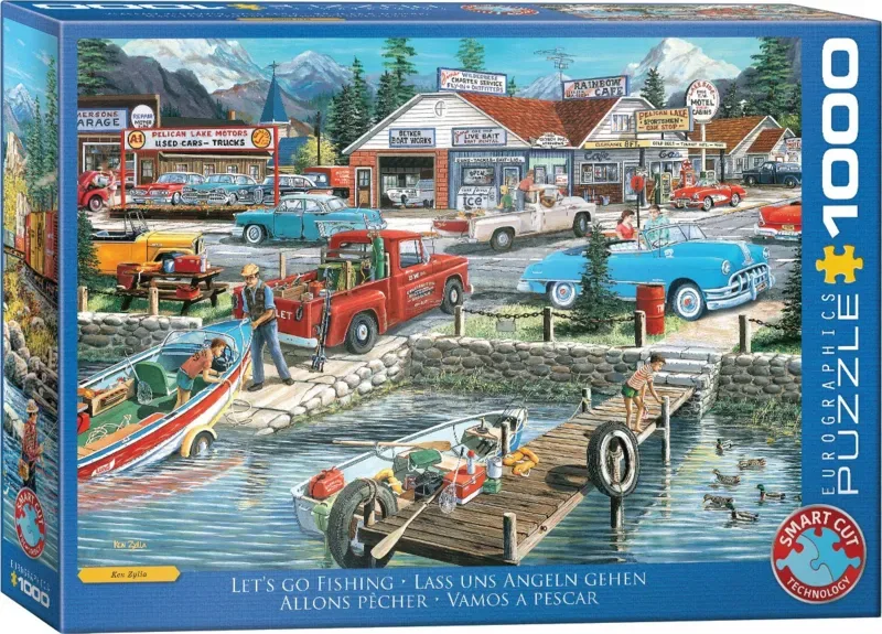 Puzzle Allons Pêcher - Ken Zylla - 1000 pièces van Eurographics – doos 2 van 2