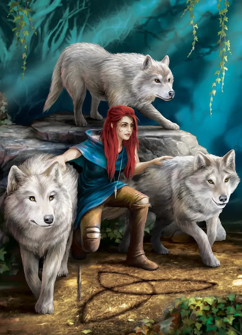 Puzzle Anne Stokes - The Power of Three - 1000 pièces de Eurographics – boîte 1 sur 2
