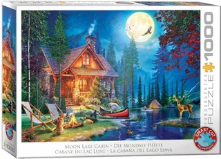 Puzzle Cabine du Lac Lune - 1000 pièces van Eurographics – doos 2 van 2