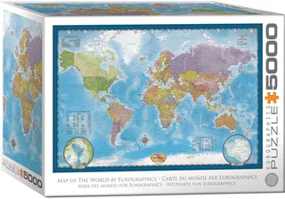 Puzzle Carte du Monde - 5000 pièces van Eurographics – doos 2 van 2