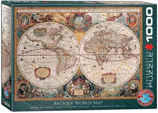 Puzzle Carte du Monde Antique - 1000 pièces von Eurographics – Schachtel 2 von 2