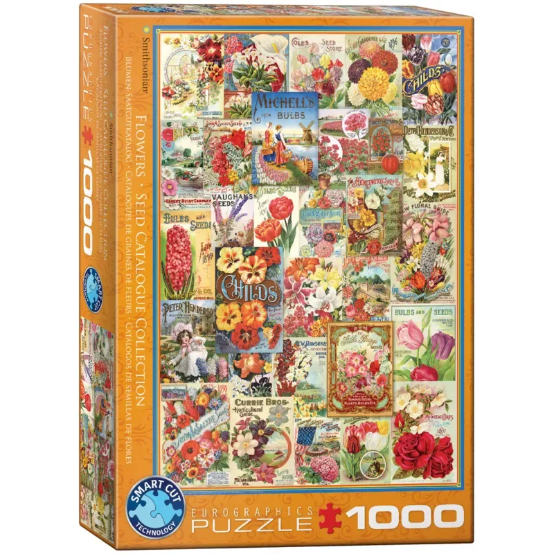 Puzzle Catalogues de Graines de Fleurs - 1000 pièces van Eurographics – doos 2 van 2