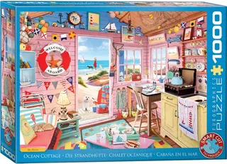 Puzzle Chalet à la plage - Ray Powers - 1000 pièces van Eurographics – doos 2 van 2