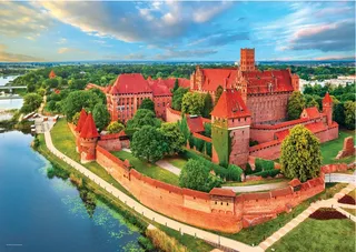 Puzzle Château de Malbork, Pologne - 1000 pièces von Eurographics – Schachtel 1 von 2
