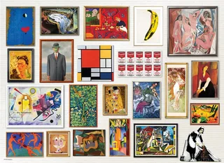 Puzzle Chefs-D'Oeuvre des Beaux-Arts Modernes - 1000 pièces from Eurographics – box 1 of 2