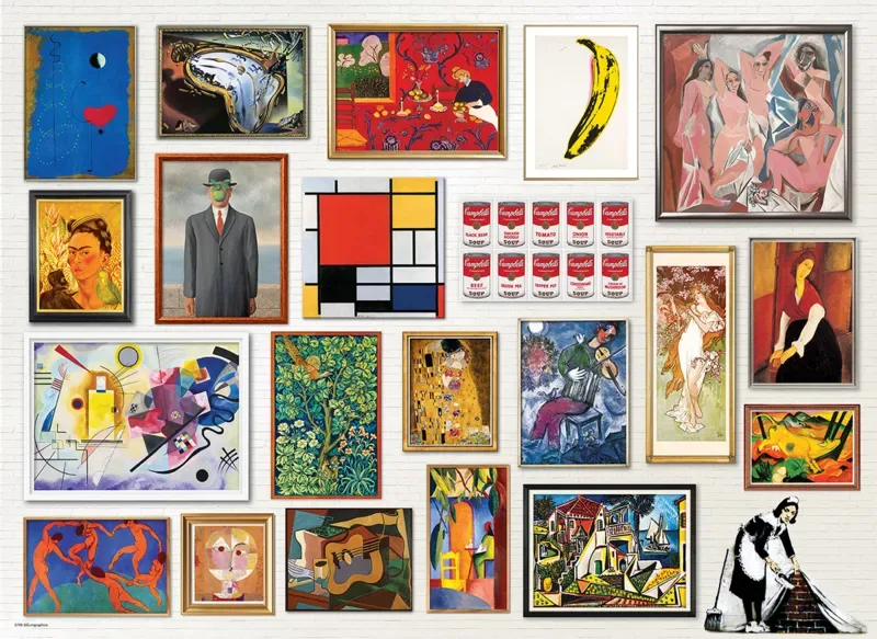 Puzzle Chefs-D'Oeuvre des Beaux-Arts Modernes - 1000 pièces de Eurographics – boîte