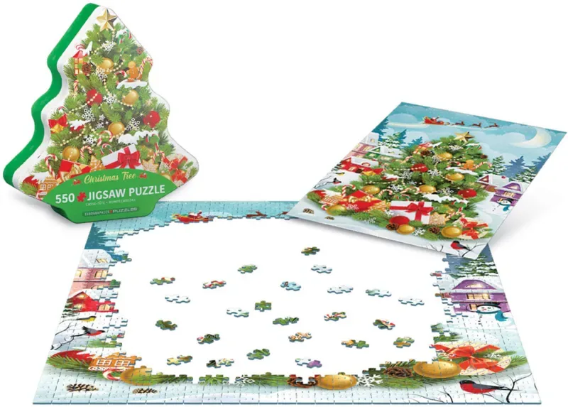 Puzzle Christmas Tree Tin - 500 à 999 pièces van Eurographics – doos