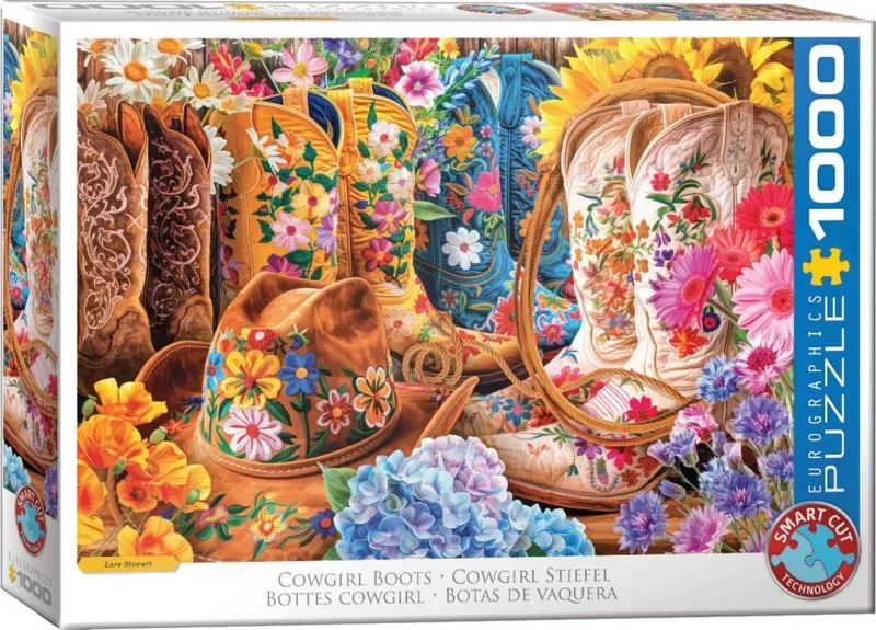 Puzzle Cowgirl Boots by Lars Stewart - 1000 pièces de Eurographics – boîte 2 sur 2