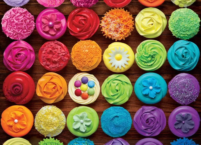 Puzzle Cupcake Rainbow - 1000 pièces de Eurographics – boîte