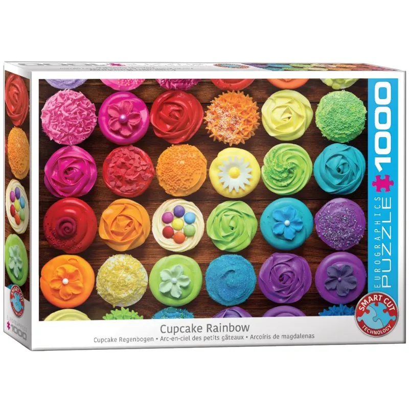 Puzzle Cupcake Rainbow - 1000 pièces von Eurographics – Schachtel 2 von 2