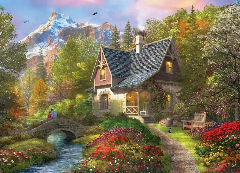 Puzzle Dominic Davison - Nordic Morning - 1000 pièces de Eurographics – boîte 1 sur 2