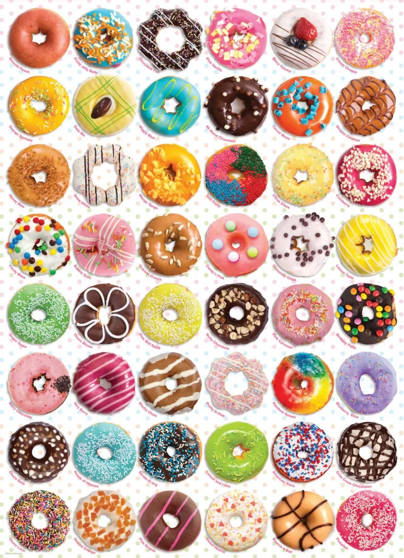 Puzzle Donuts - 1000 pièces van Eurographics – doos