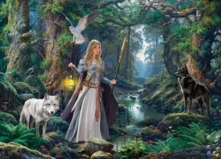 Puzzle Forêt Fantastique - 1000 pièces von Eurographics – Schachtel 1 von 2