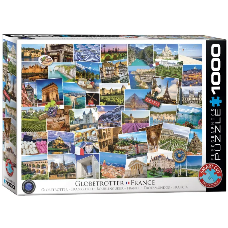 Puzzle Globetrotter France - 1000 pièces de Eurographics – boîte 2 sur 2