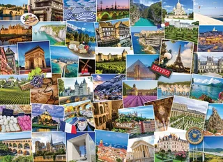 Puzzle Globetrotter France - 1000 pièces de Eurographics – boîte 1 sur 2