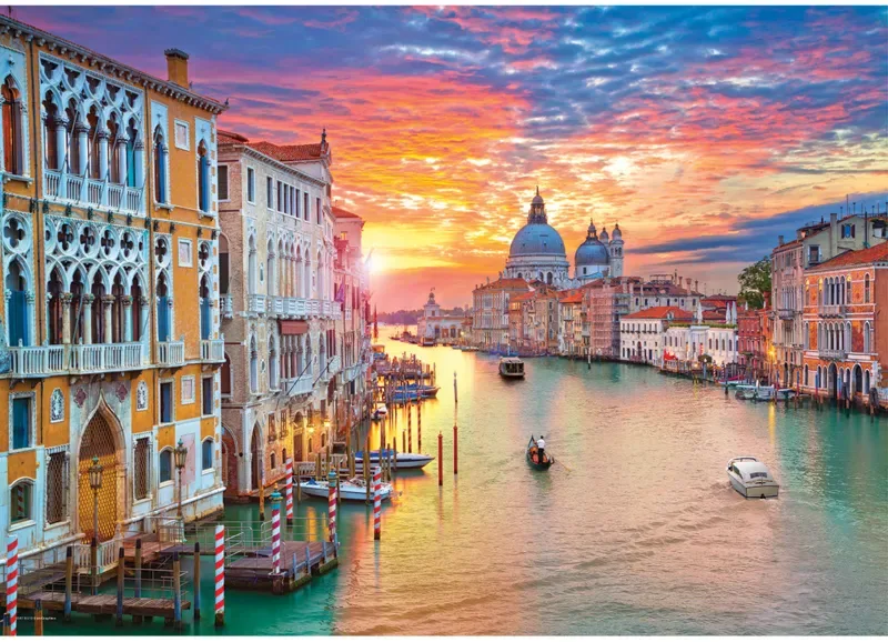 Puzzle Grand Canal, Venise, Italie - 1000 pièces de Eurographics – boîte 1 sur 2