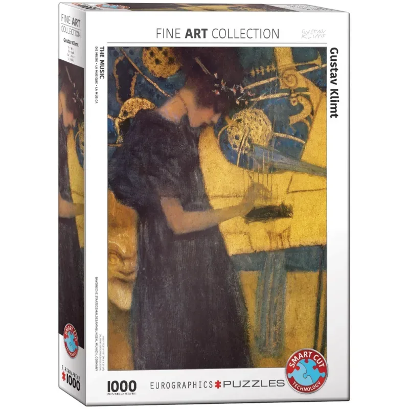 Puzzle Gustav Klimt : La musique - 1000 pièces de Eurographics – boîte 2 sur 2