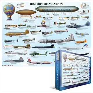 Puzzle Histoire de l'Aviation - 1000 pièces from Eurographics – box 2 of 2