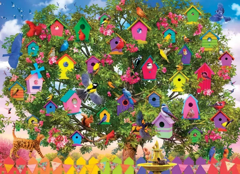 Puzzle Hotel Maison d'Oiseau - 1000 pièces van Eurographics – doos