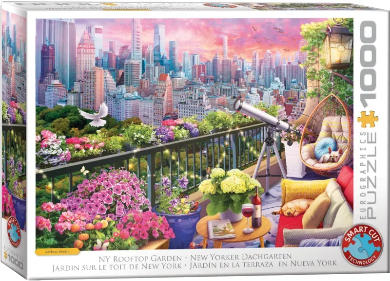 Puzzle Jardin sur le Toit de New-York - 1000 pièces de Eurographics – boîte 2 sur 2