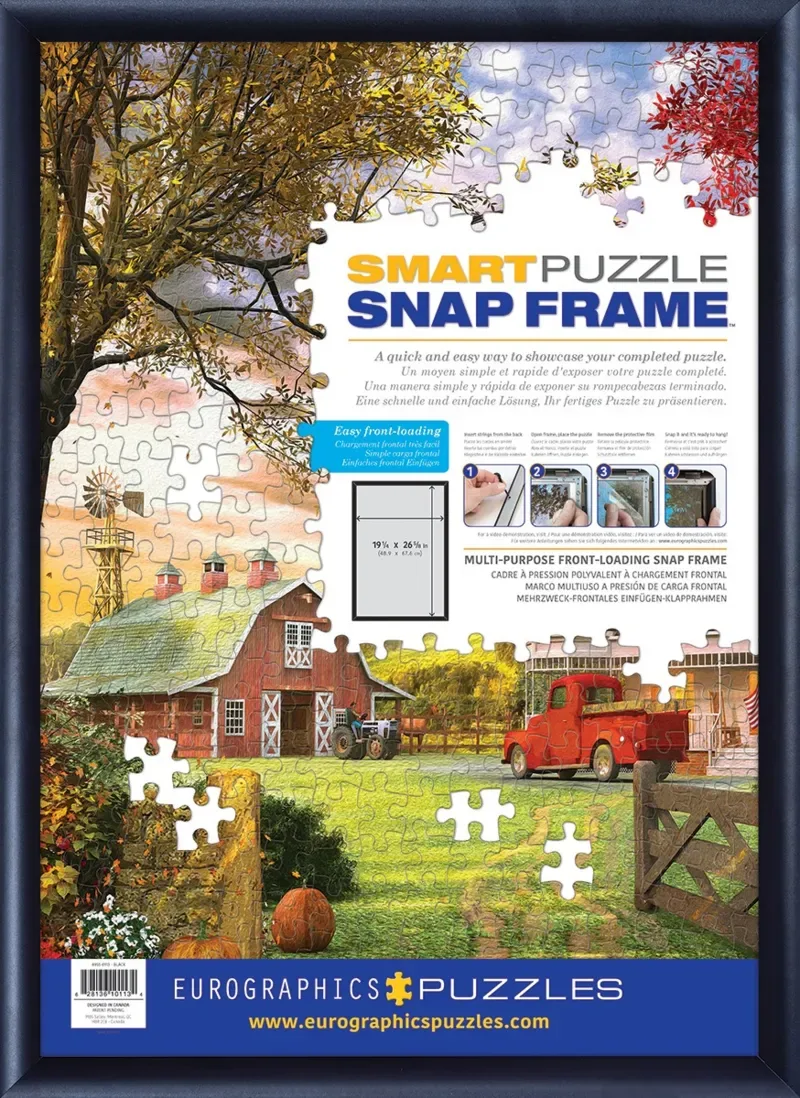 Puzzle Klapprahmen Schwarz für Puzzle - 48,9 x 67,6 cm - Zubehör van Eurographics – doos