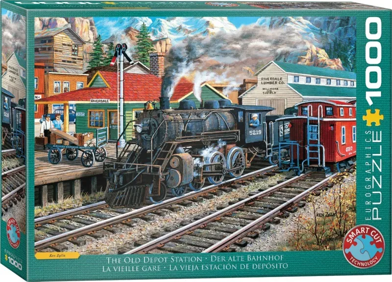 Puzzle La Vieille Gare - 1000 pièces van Eurographics – doos 2 van 2
