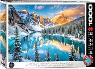 Puzzle Lac de Morraine en Hiver - 1000 pièces de Eurographics – boîte 2 sur 2