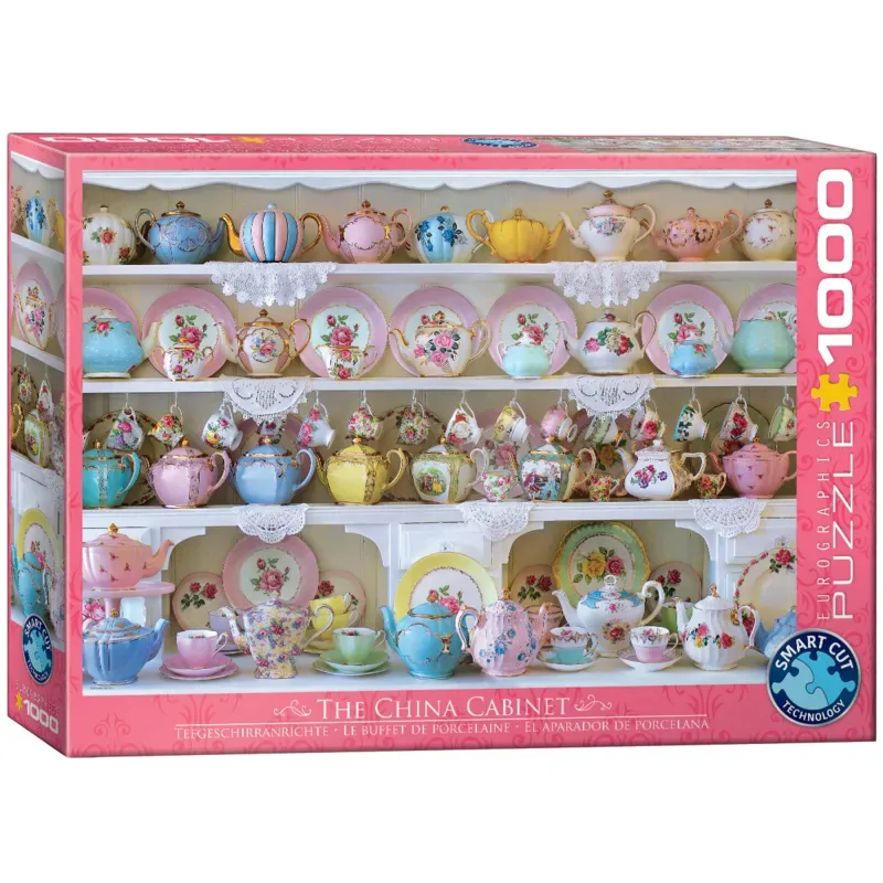 Puzzle Le Buffet de Porcelaine - 1000 pièces van Eurographics – doos 2 van 2