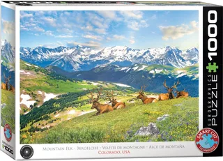 Puzzle Les Élans à la Montagne - 1000 pièces de Eurographics – boîte 2 sur 2