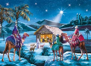 Puzzle Les Trois Rois - 1000 pièces van Eurographics – doos 1 van 2