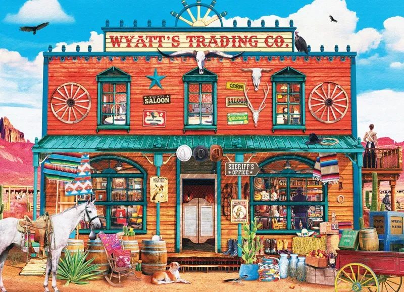 Puzzle Magasin Général Western - 1000 pièces de Eurographics – boîte