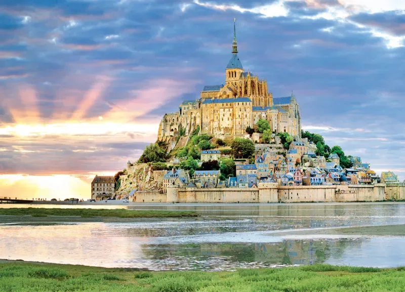 Puzzle Mont St. Michel, France - 1000 pièces van Eurographics – doos 1 van 2