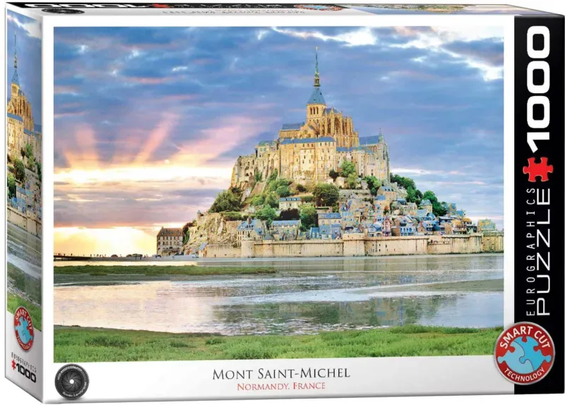 Puzzle Mont St. Michel, France - 1000 pièces van Eurographics – doos 2 van 2