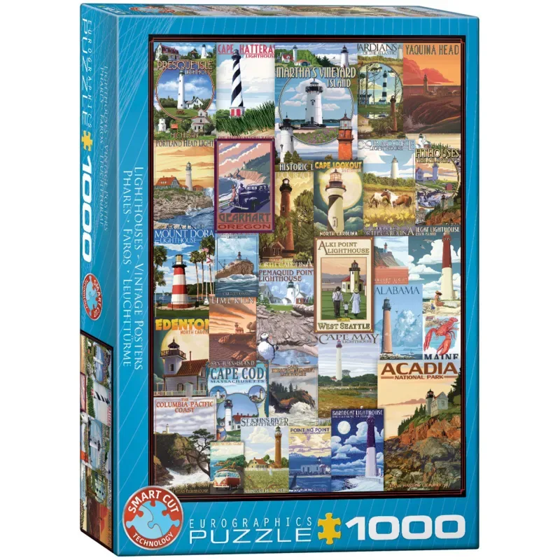 Puzzle Phares - 1000 pièces van Eurographics – doos 2 van 2