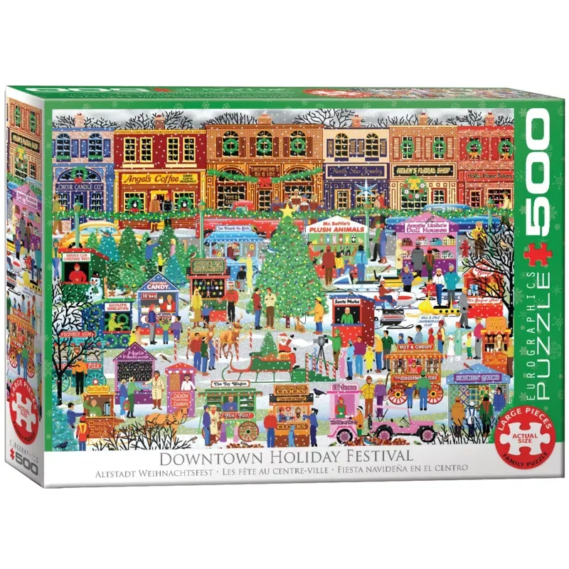 Puzzle Pièces XXL - Downtown Holiday Festival - 500 à 999 pièces from Eurographics – box 2 of 2
