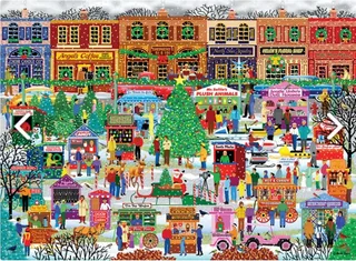 Puzzle Pièces XXL - Downtown Holiday Festival - 500 à 999 pièces from Eurographics – box 1 of 2