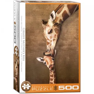 Puzzle Pièces XXL - Giraffe Mother's Kiss - 500 à 999 pièces de Eurographics – boîte 2 sur 2