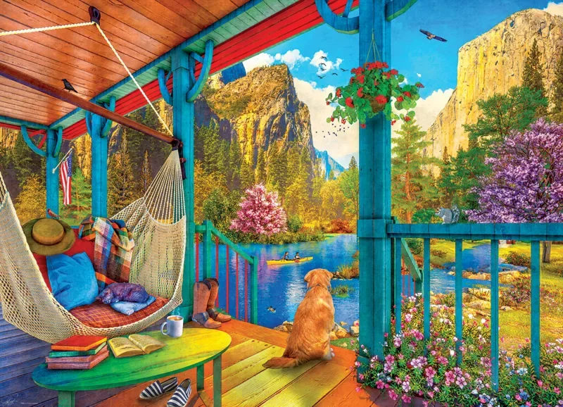 Puzzle Pièces XXL - Hamac avec vue - 500 à 999 pièces de Eurographics – boîte 1 sur 2