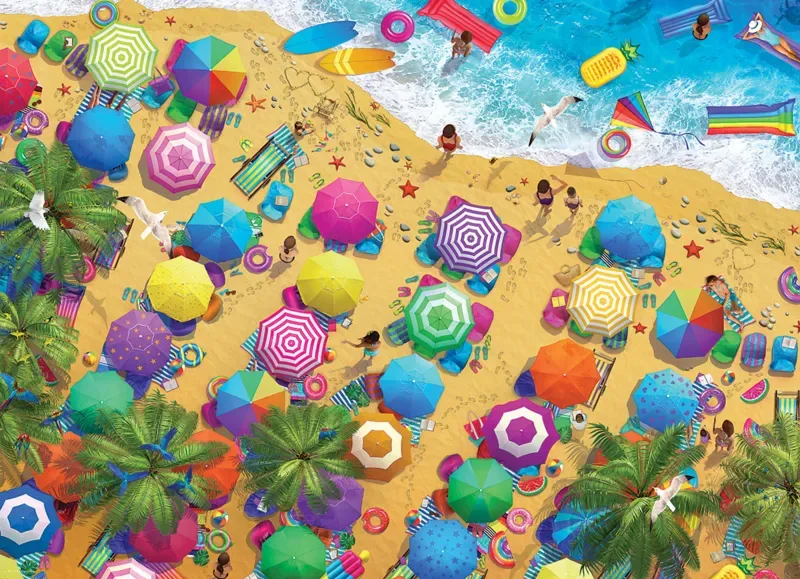 Puzzle Plaisir estival à la plage - 1000 pièces de Eurographics – boîte