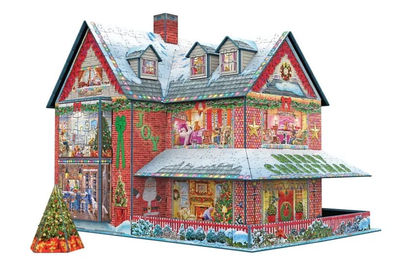 Puzzle Puzzle 3D - Maison de Noel - 1000 pièces från Eurographics – kartong
