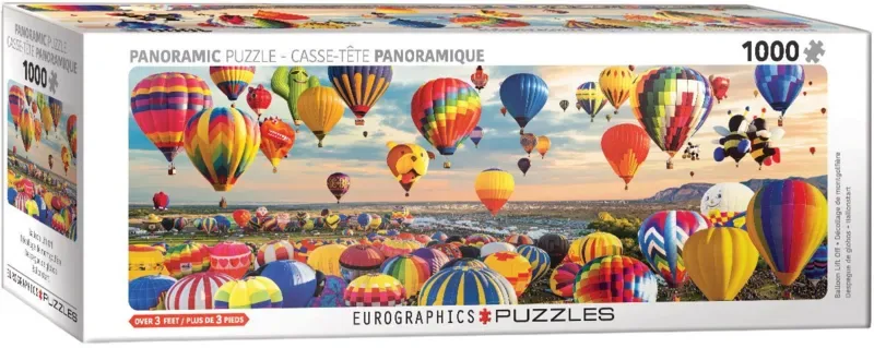 Puzzle Puzzle Panoramique - Décollage de Montgolfiére - 1000 pièces de Eurographics – boîte 2 sur 2