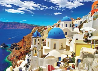 Puzzle Santorin - 1000 pièces van Eurographics – doos 1 van 2