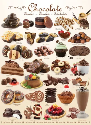 Puzzle Sweet Line - Chocolate - 1000 pièces van Eurographics – doos 1 van 2
