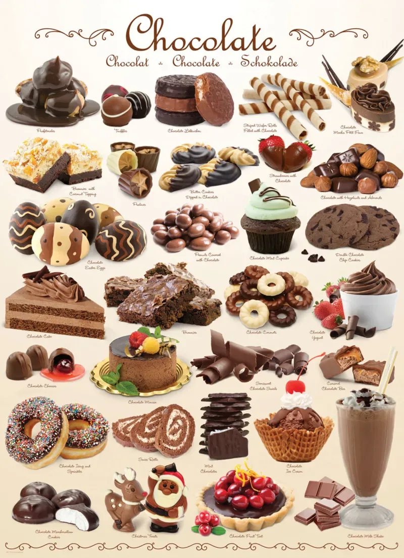 Puzzle Sweet Line - Chocolate - 1000 pièces de Eurographics – boîte