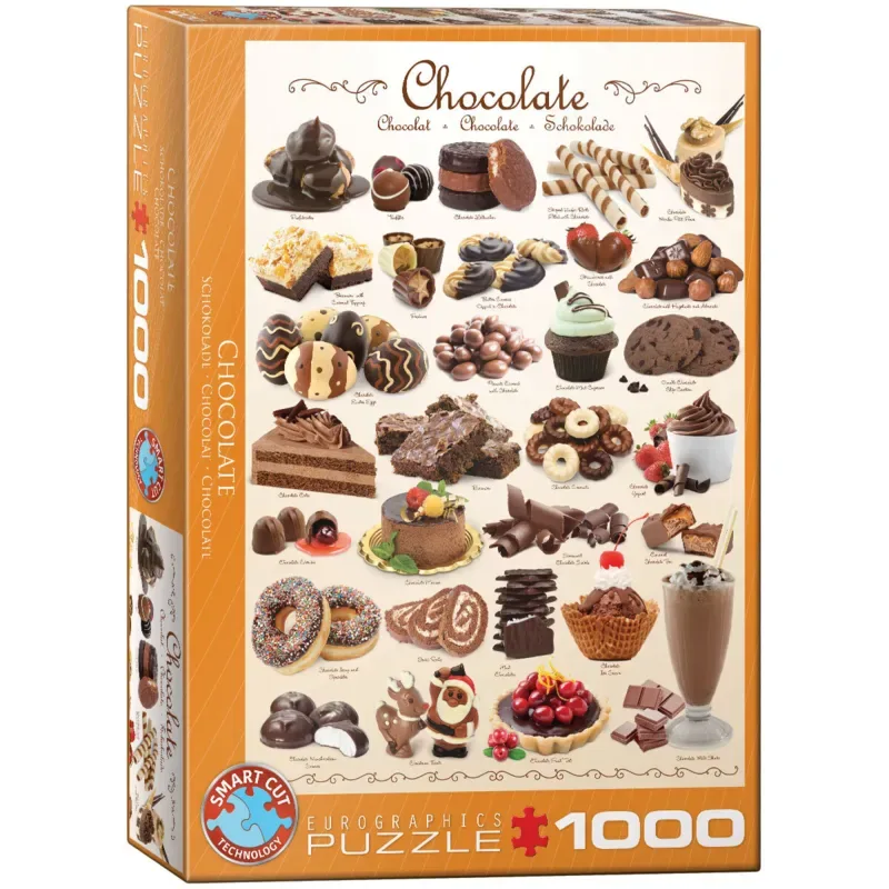 Puzzle Sweet Line - Chocolate - 1000 pièces van Eurographics – doos 2 van 2