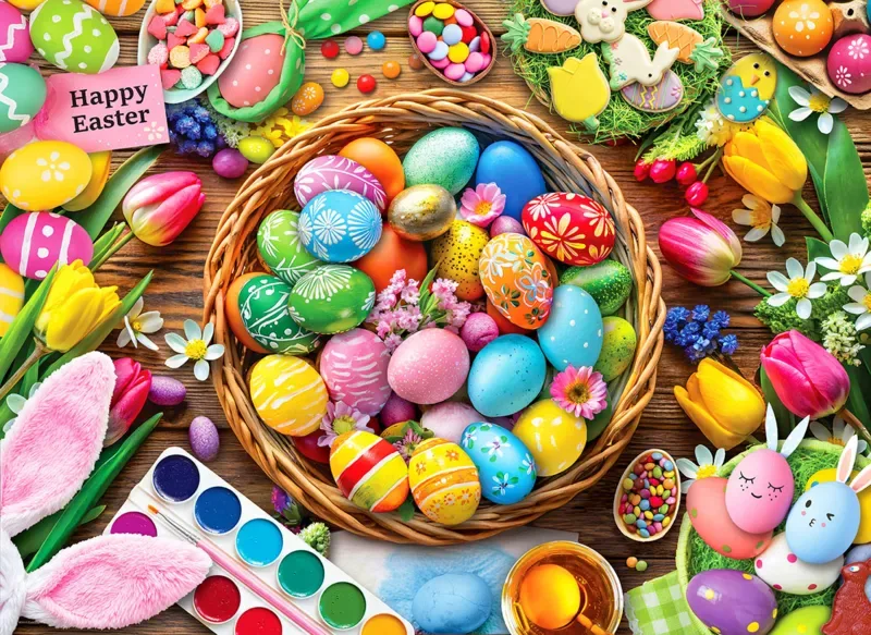 Puzzle Table de Pâques - 1000 pièces de Eurographics – boîte