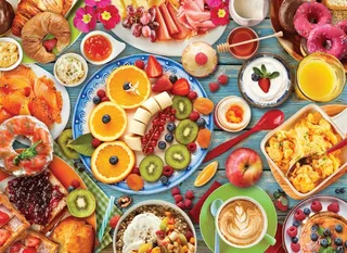 Puzzle Table de Petit Déjeuner - 1000 pièces de Eurographics – boîte 1 sur 2