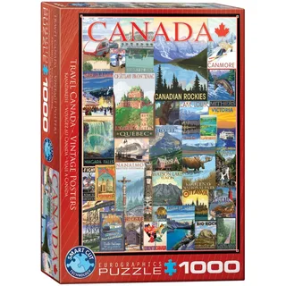 Puzzle Travel Canada Vintage Posters - 1000 pièces de Eurographics – boîte 2 sur 2