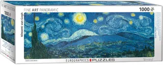 Puzzle Van Gogh Vincent - Nuit Etoilée sur le Rhône - 1000 pièces van Eurographics – doos 2 van 2