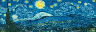 Puzzle Van Gogh Vincent - Nuit Etoilée sur le Rhône - 1000 pièces van Eurographics – doos 1 van 2